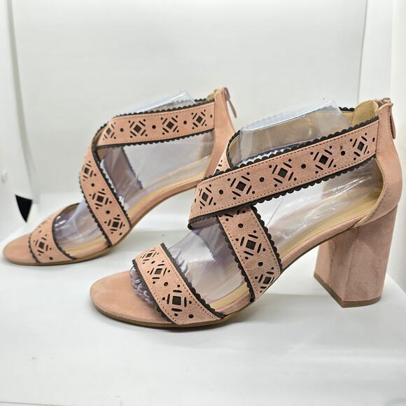 CL by Laundry‎ Block Heels-Blush-Women's 9 - Picture 2 of 8